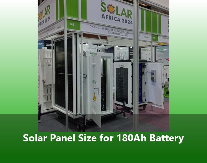 Solar Panel Size for 180Ah Battery